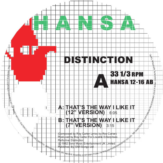 DISTINCTION - THAT'S THE WAY I LIKE IT