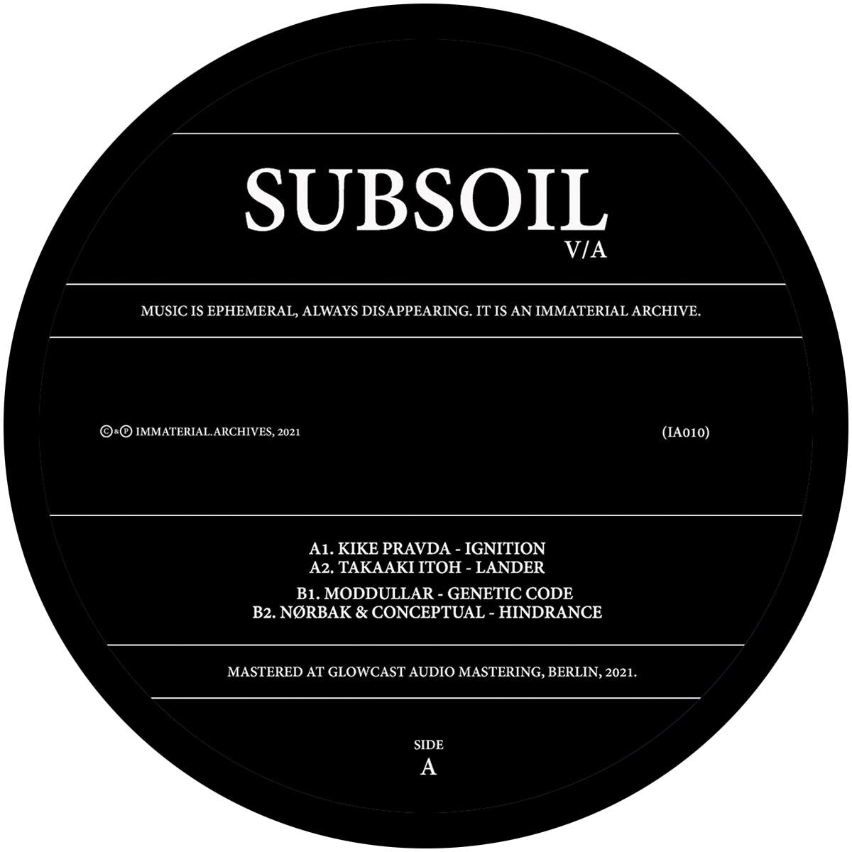 Various Artists - Subsoil [marbled vinyl]