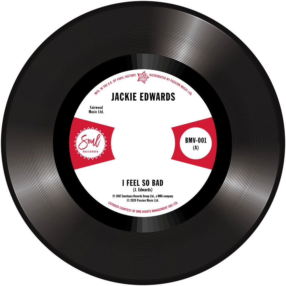 JACKIE EDWARDS I Feel So Bad / DEL DAVIS Baby Don't Wake Me