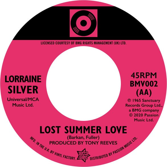 JACKIE TRENT You Baby / LORRIANE SILVER Lost Summer Love