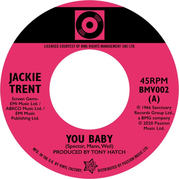 JACKIE TRENT You Baby / LORRIANE SILVER Lost Summer Love