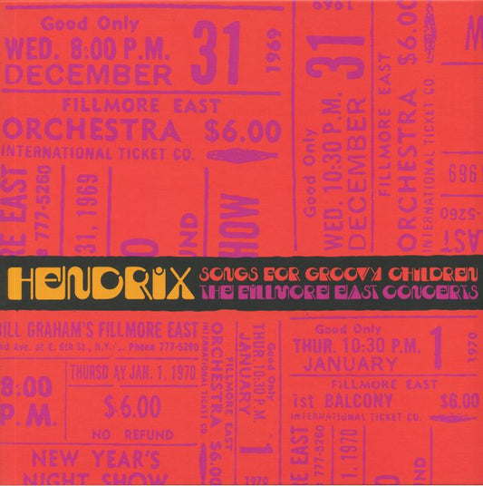 Jimi Hendrix - Songs For Groovy Children: The Fillmore East Concerts