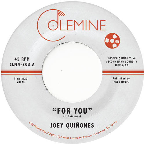 Joey Quinones - For You [7" Coloured Vinyl]