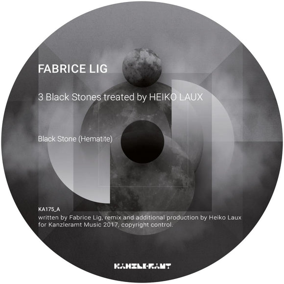 Fabrice LIG - 3 Black Stones Treated By Heiko Laux