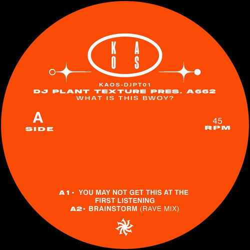 Dj Plant Texture a.k.a. A662 - "What Is This Bwoy? [label sleeve]