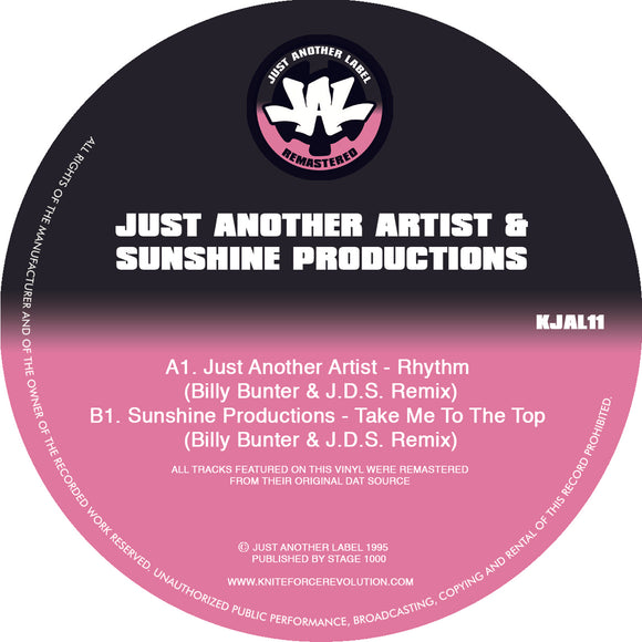 Just Another Artists & Sunshine Productions - Billy Bunter & J.D.S. Remix EP