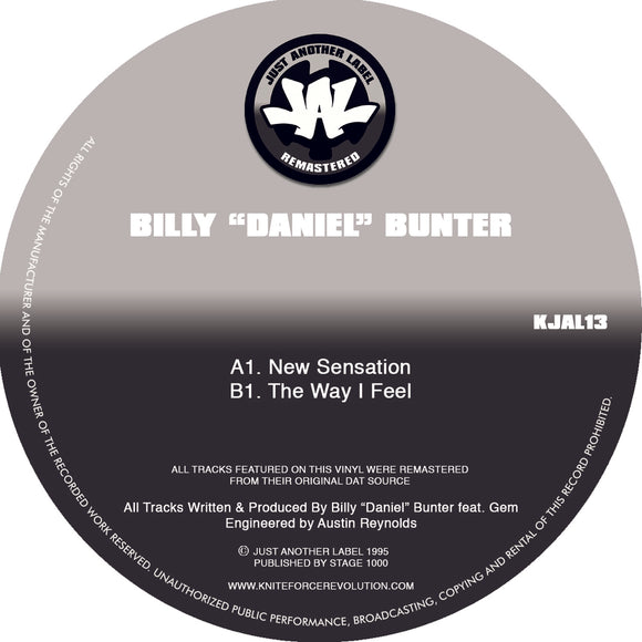 Billy “Daniel” Bunter - New Sensation EP