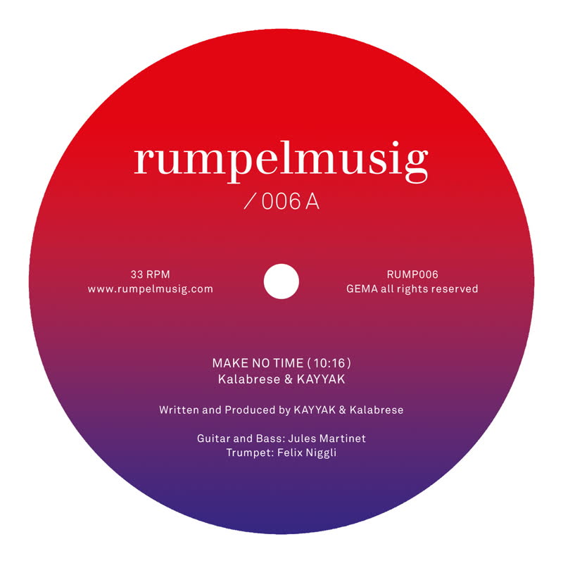 Kalabrese & KAYYAK - Make No Time / Painting Of Relaxation