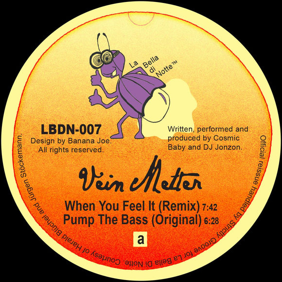 Vein Melter - When You Feel It / Pump The Bass [gold & purple mixed vinyl / official re-issue]
