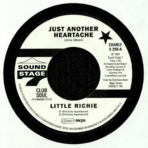LITTLE RICHIE - JUST ANOTHER HEARTACHE  / One Bo-dillion Years