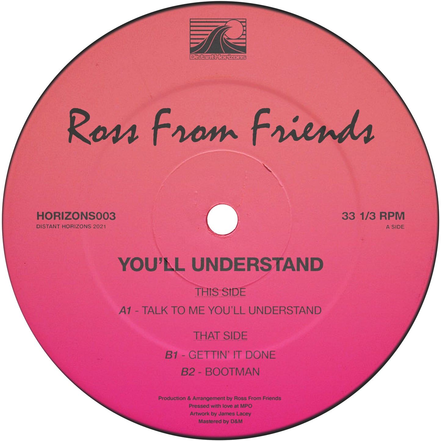 Ross From Friends - You'll Understand [Blue Vinyl] **EXCLUSIVE**