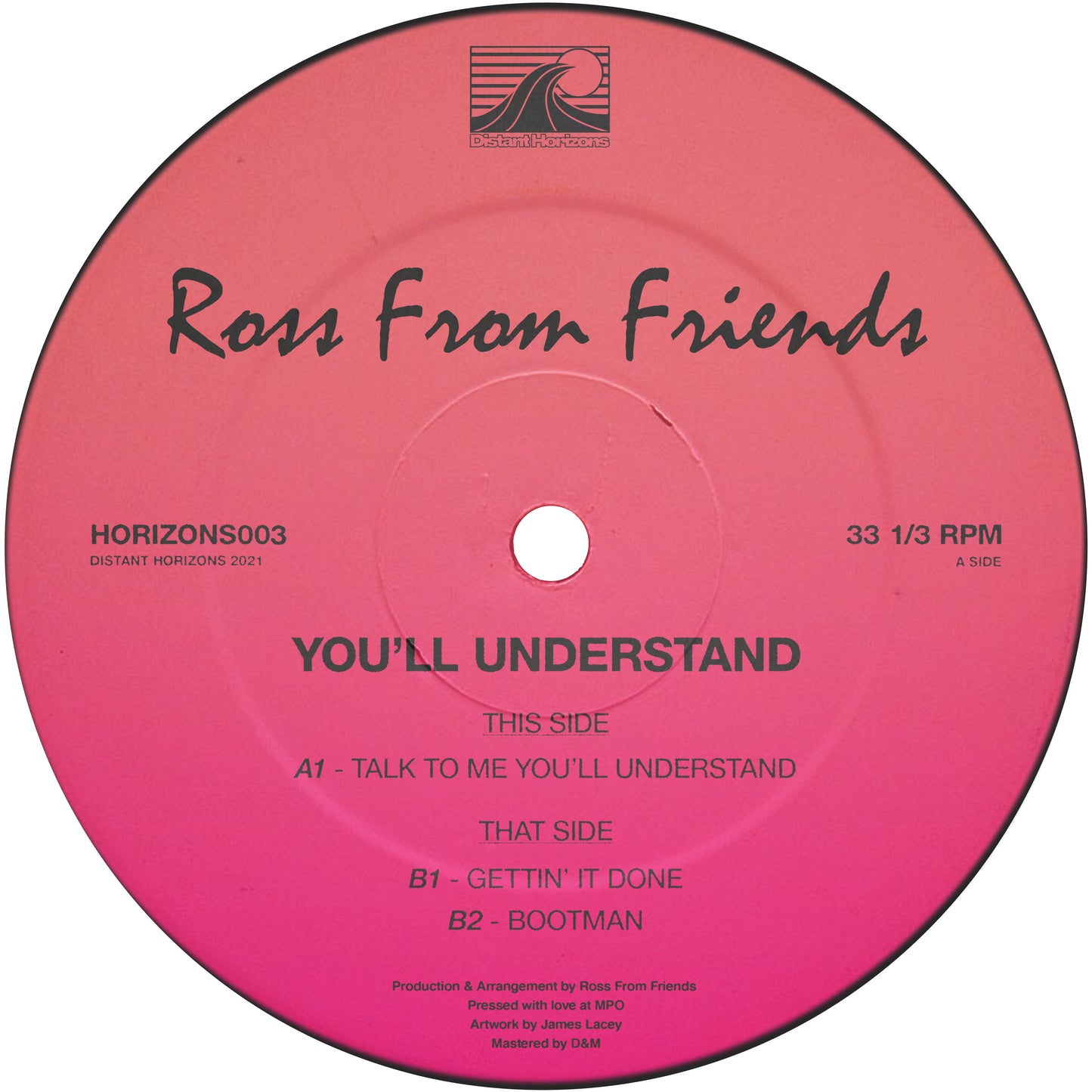 Ross From Friends - You'll Understand [Blue Vinyl] **EXCLUSIVE**