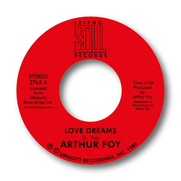 ARTHUR FOY - LOVE DREAMS b/w LOVE STORM [Clear Vinyl]