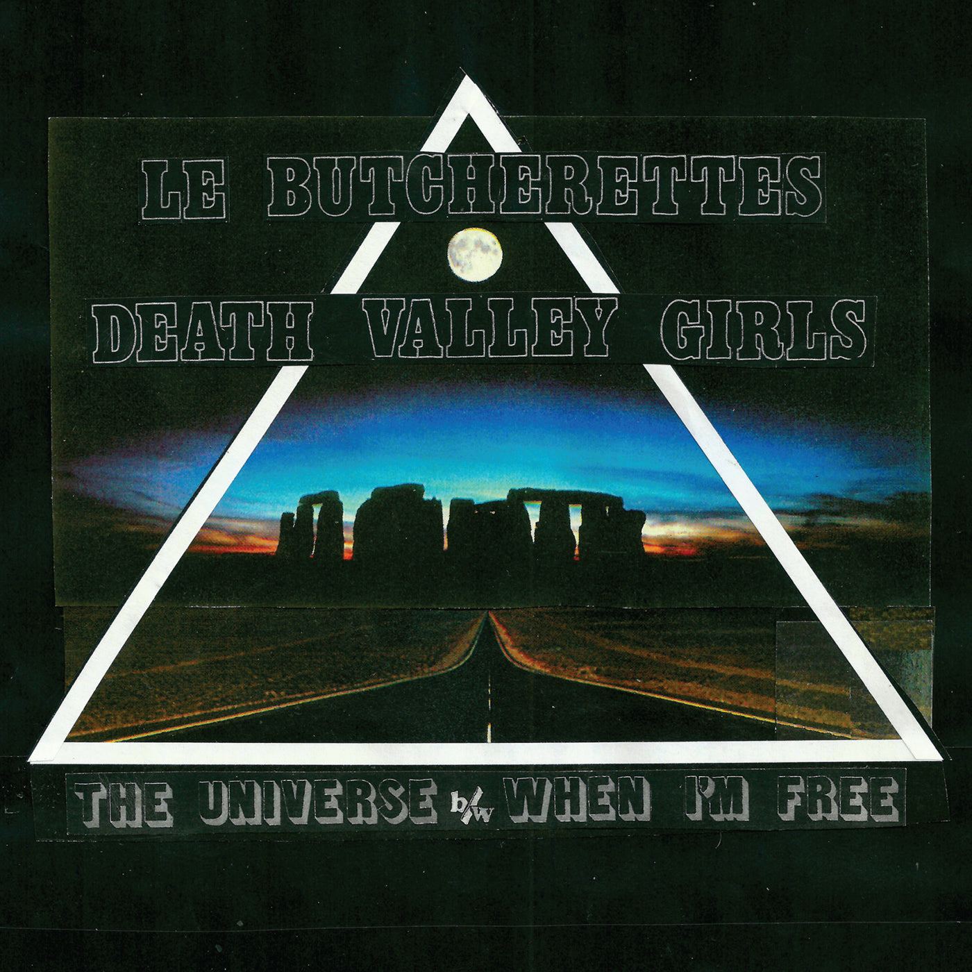 Le Butcherettes / Death Valley Girls - The Universe / When I'm Free [Clear w/ Opaque Pink Splatter Vinyl 7"]