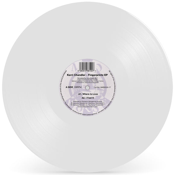 Kerri Chandler - Fingerprintz EP (White Vinyl Repress)