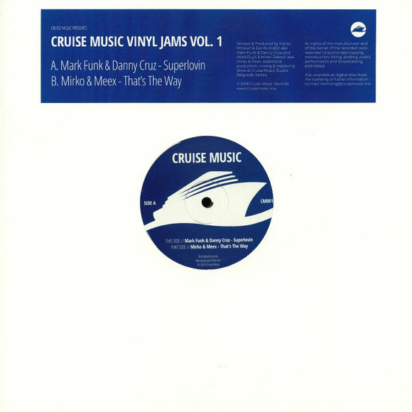 MARK FUNK / DANNY CRUZ / MIRKO & MEEX - Cruise Music Vinyl Jams Vol 1