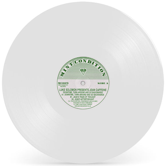 Jean Caffeine - Downtime, Turn Around And Go Backwards (White Vinyl Repress)