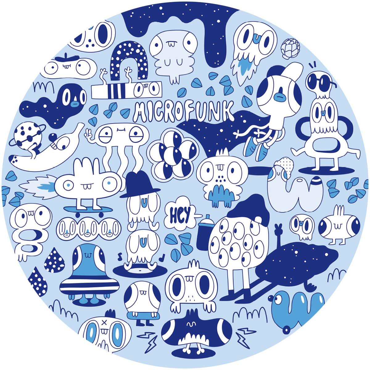 Various Artists - Microfunk EP [semi-clear blue marbled vinyl]