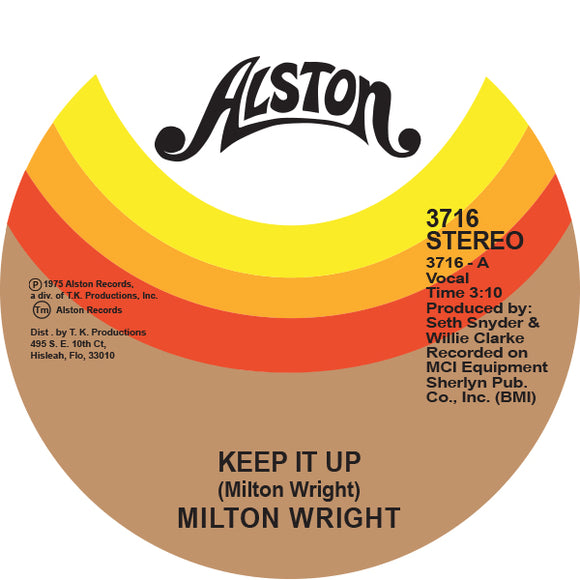 MILTON WRIGHT - KEEP IT UP