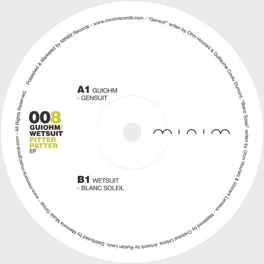 Guiohm / Wetsuit - Pitter Patter EP [vinyl only / 180 grams]