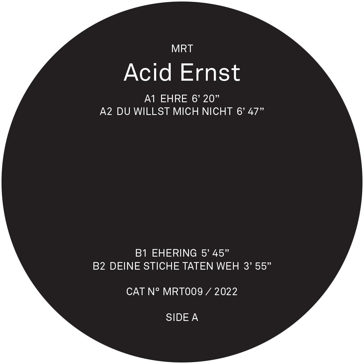 Acid Ernst - Ehre [label sleeve]
