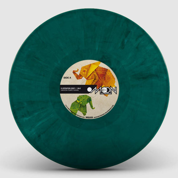 D-Operation Drop / Vale / Babe Roots / Don Fe - Liberation Versions [green marbled vinyl / label sleeve]