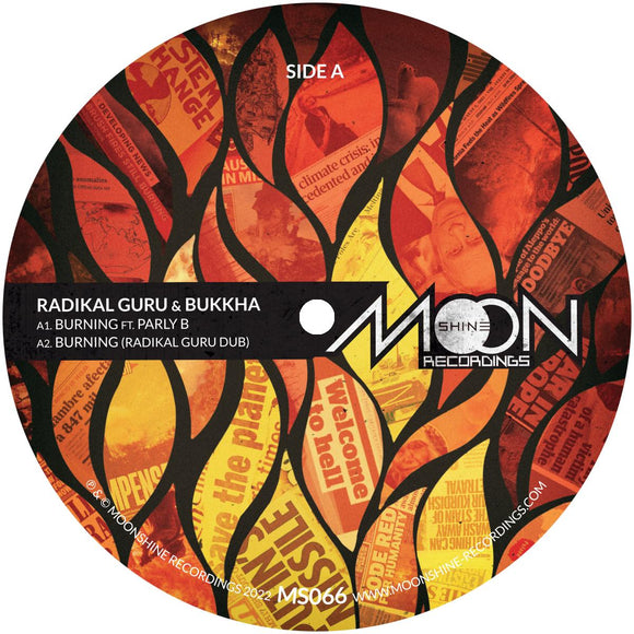 Radikal Guru & Bukkha - Burning [label sleeve]