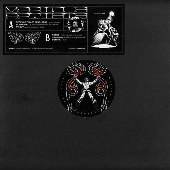 Various Artists - Murder 04 [stickered sleeve / dark red marbled vinyl]