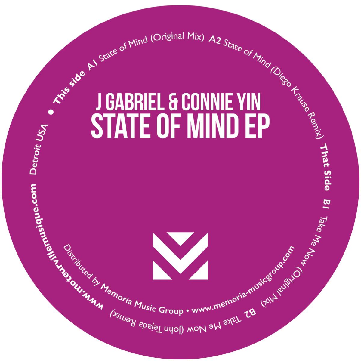 J Gabriel & Connie Yin (incl. Diego Krause & John Tejada remixes) - State Of Mind EP [vinyl only]