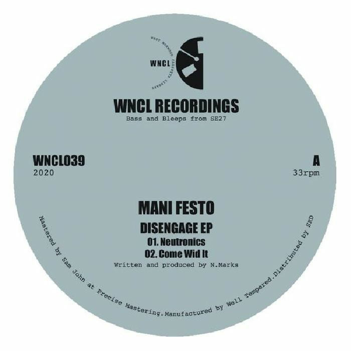 Mani Festo - Disengage EP