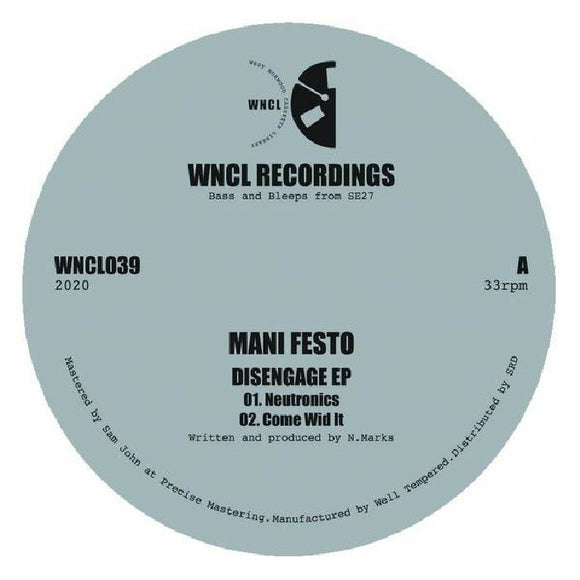Mani Festo - Disengage EP