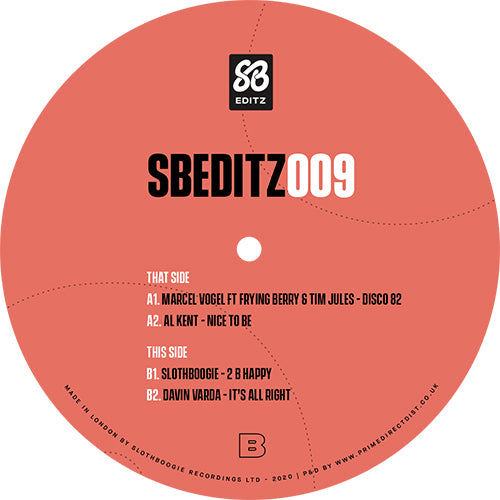 Marcel Vogel / Al Kent / SlothBoogie / Davin Varda - SBEDITZ 009