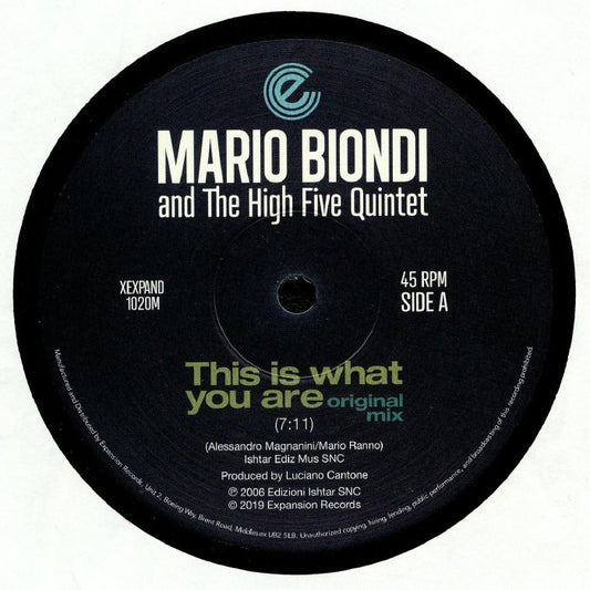 Mario BIONDI / THE HIGH FIVE QUINTET - This Is What You Are