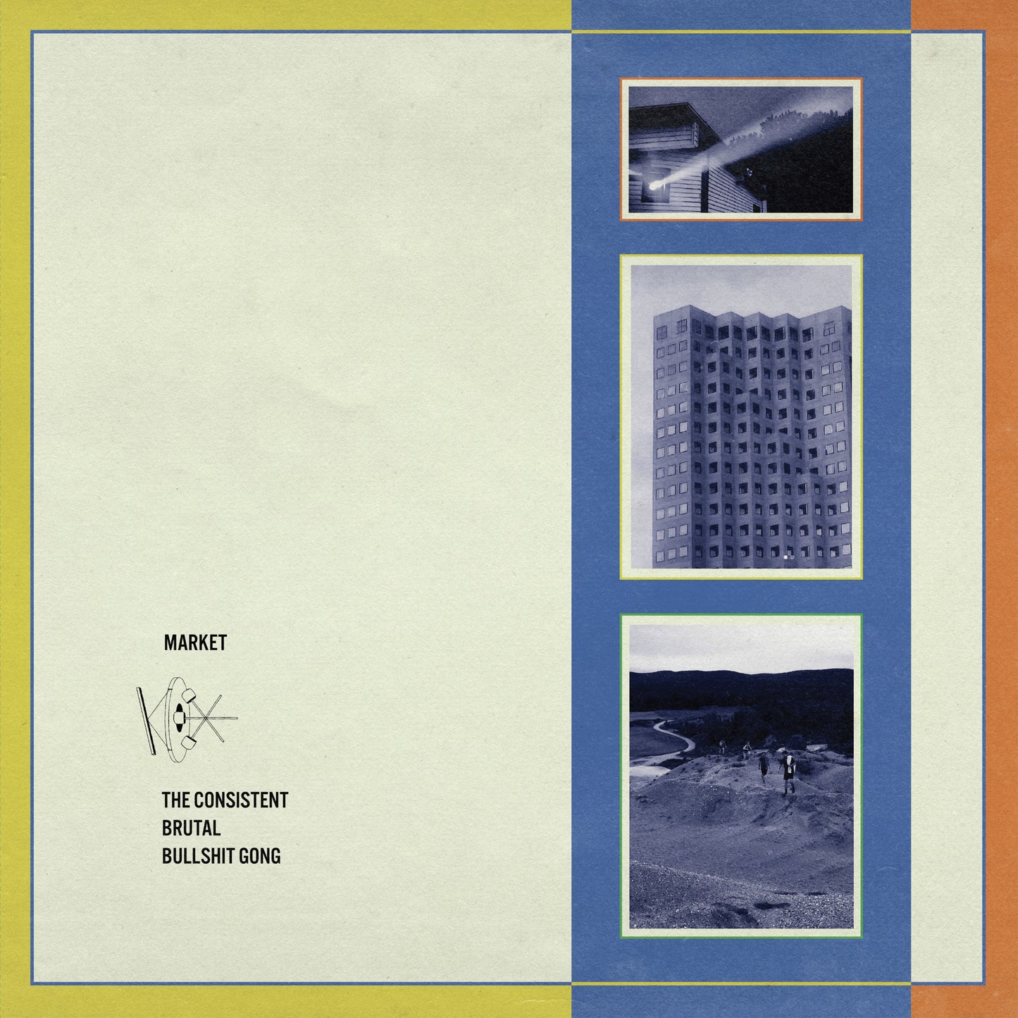 Market - The Consistent Brutal Bullshit Gong [Transparent Dark Blue Vinyl]