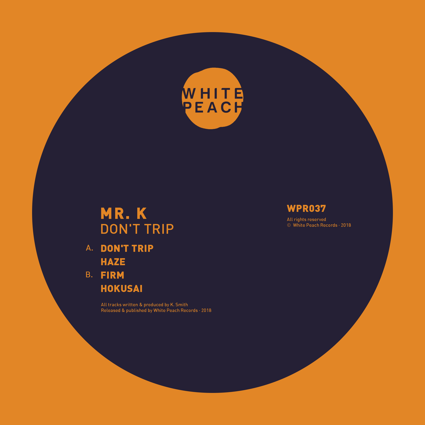 Mr K - Don't Trip [Repress]