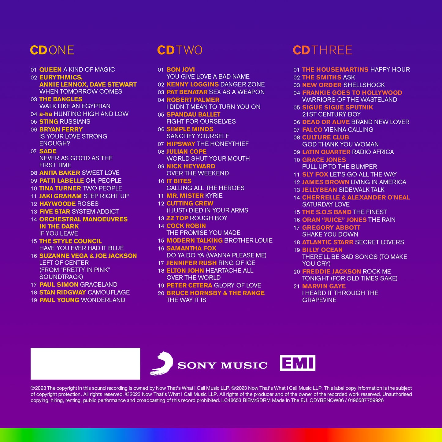 VARIOUS ARTISTS - NOW – Yearbook Extra 1986 [3CD]