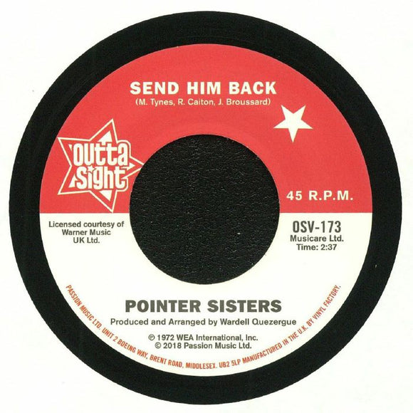 Pointer Sisters / Drifters - Send Him Back / You Got To Pay Your Dues