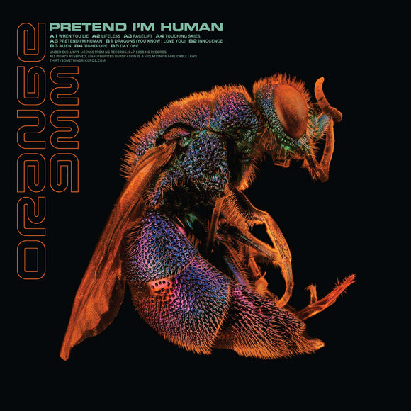 Orange 9mm – Pretend I’m Human [Orange with Black Smoke / Swirl Vinyl]
