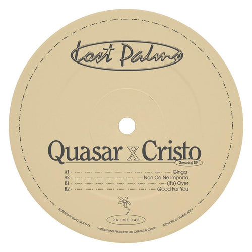 Quasar & Cristo - Swearing EP [gold vinyl / label sleeve]