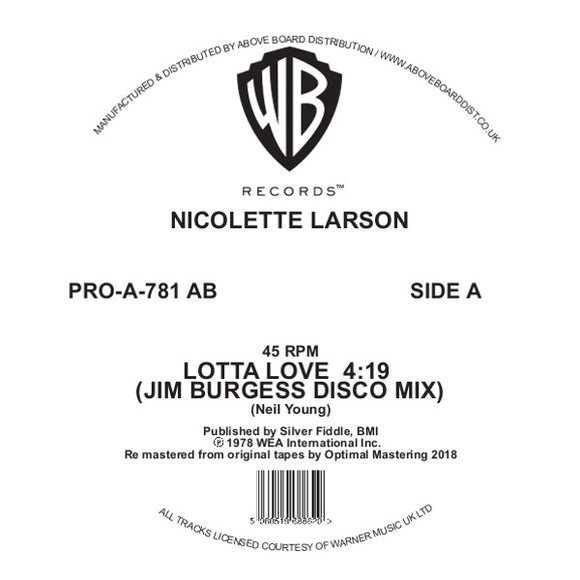 Nicolette LARSON - Lotta Love