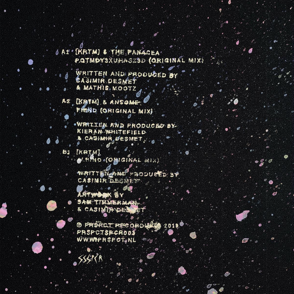 [KRTM] & Ansome & The Panacea - SSSPCR 003 [full colour sleeve / incl. dl code]