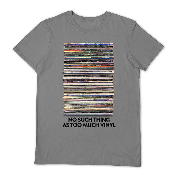 TOO MUCH VINYL - T-SHIRT [GREY] (SMALL)