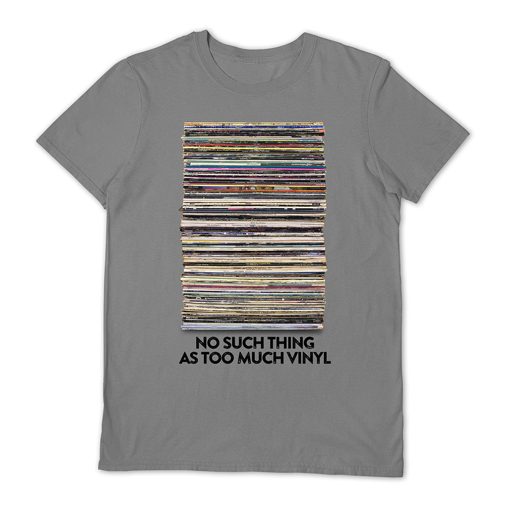 TOO MUCH VINYL - T-SHIRT [GREY] (MEDIUM)
