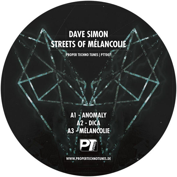 Dave Simon - Streets of Mélancolīe EP [180 grams / label sleeve]