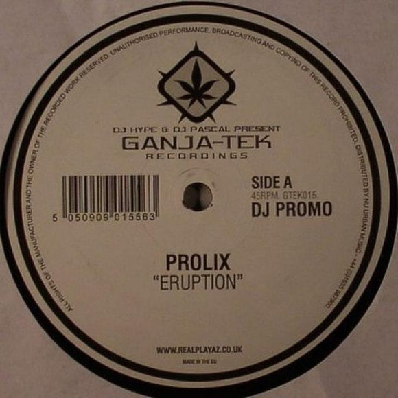 Prolix - Eruption / Chainsaw - DJ PROMO