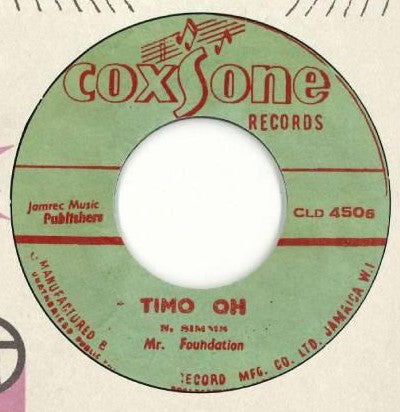 Timo Oh - Mr. Foundation w/ Dudley & Peter - Hole In Your Soul [Black Vinyl]