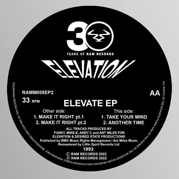 Elevation - Elevate E.P. (1993)