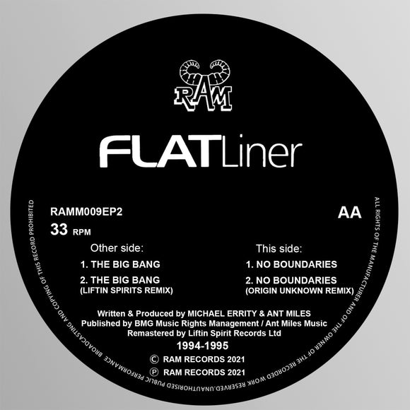 Flatliner - The Big Bang / No Boundaries (1994/95)