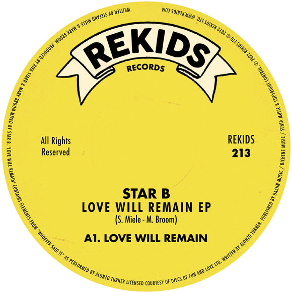 Star B - Love Will Remain EP