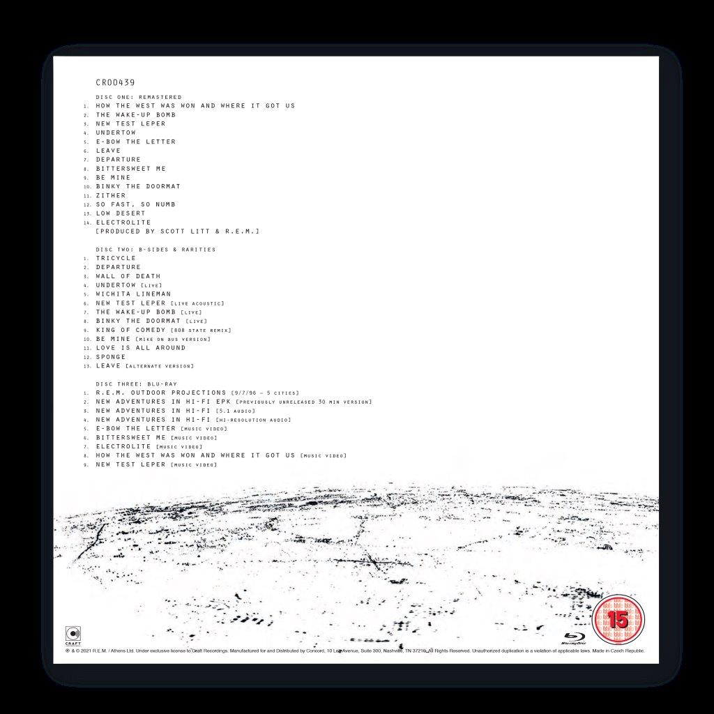 R.E.M. - New Adventures In Hi-Fi (25th Anniversary Edition) [2CD/Blu Ray]